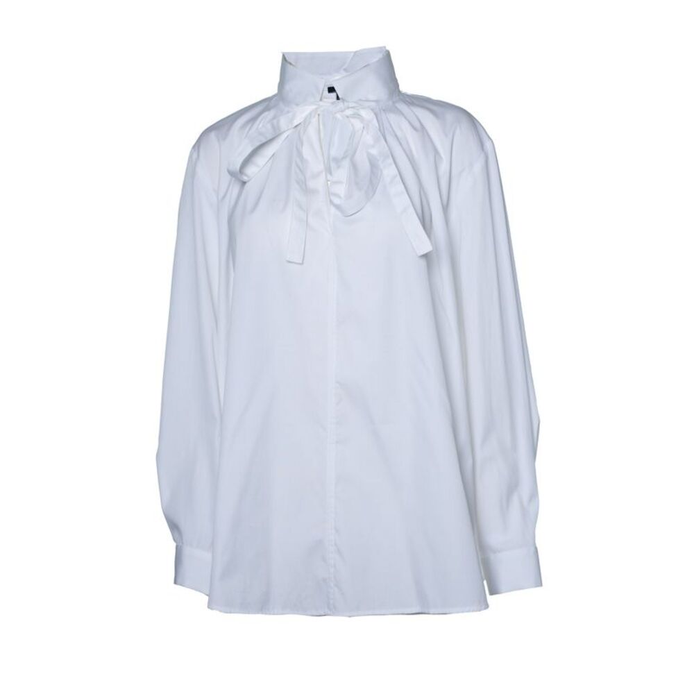 Joseph, white Orton shirt with bow